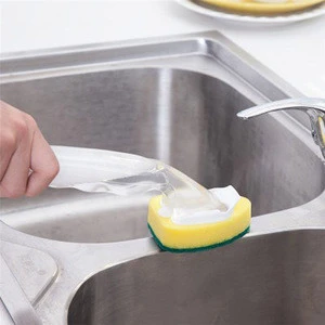 Latest 1pc 28cm Soap Dispenser Scrubber Dish Wand Brush Scrub Refill Washing Potts For Clean Kitchen