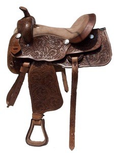 Leather Horse Western Saddle