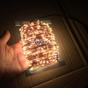 LED Christmas copper wire light string lights 100m