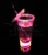 Import LED Plastic Double Walled Tumbler with Straw Light Up Double Wall Plastic Glass For Barware and Party Favor Flashing Plastic PP Cups from China