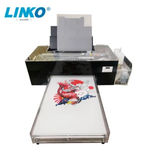 LINKO Modified  L1800 DTF  Printer CMYK and White Printer for PET Film and Hot Melt powder Heat Press printer