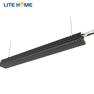 Litehome 40w flicker free Linkable Decoration Pendant linear led twin tube track trunking light Ceiling Light Fixtures for shop