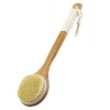 Long Handle Wet or Dry Shower Brush Bath Wood Bath Cleaning Brush with Soft Bristles