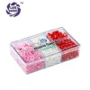 Love Bakery Assorted Candy Box Colorful Valentine Heart shaped Press Candy Sugar Strands Mixed Sprinkles Cake Decorations