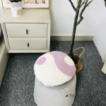 Low MOQ Eco-friendly comfort indoor floor cushions stool custom decorative seat pillow case cushion cover for sofa