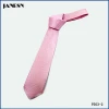 Low Price Polyester Pink Necktie Mens Jacquard Ties For Man