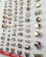 lowest shoe buckle gold big hole beads gold cap gold circle rope end apparel accessories Headband Hair Clip DIY