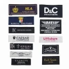 Luxury fashion Damask Clothing Neck High Quality End Fold Brand Logo Custom  Garment  Size Woven Label