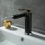 Import Luxury Gold Handle Matt Painting Mixer Taps Black Sink Faucet For Basin from China