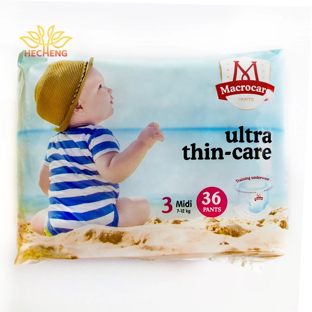Macrocare disposable daipers baby diapers with indicators
