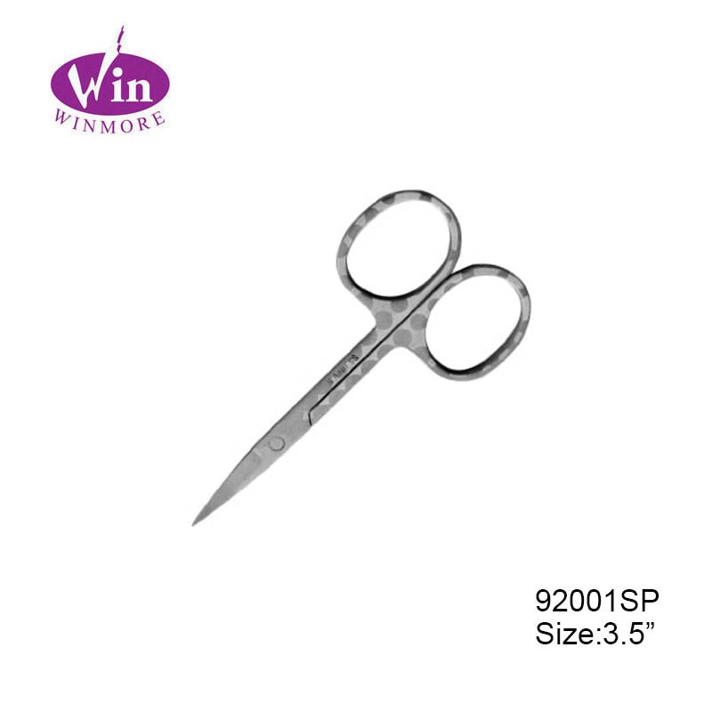 makeup manicure nail scissors with stainless steel curved blades
