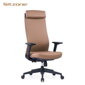 Manager leather swivel executive office chair for office furniture with 4D armrest