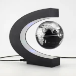 Manufacturer Wholesale Kids Return Gift 3inch 8.5cm C Shaped Midair Anti-Gravity Earth Planet Ball Rotating Suspended World