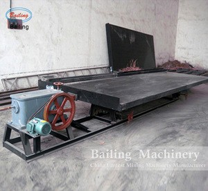 March Expo Gold mineral processing shaking table for chrome ore gravity concentration