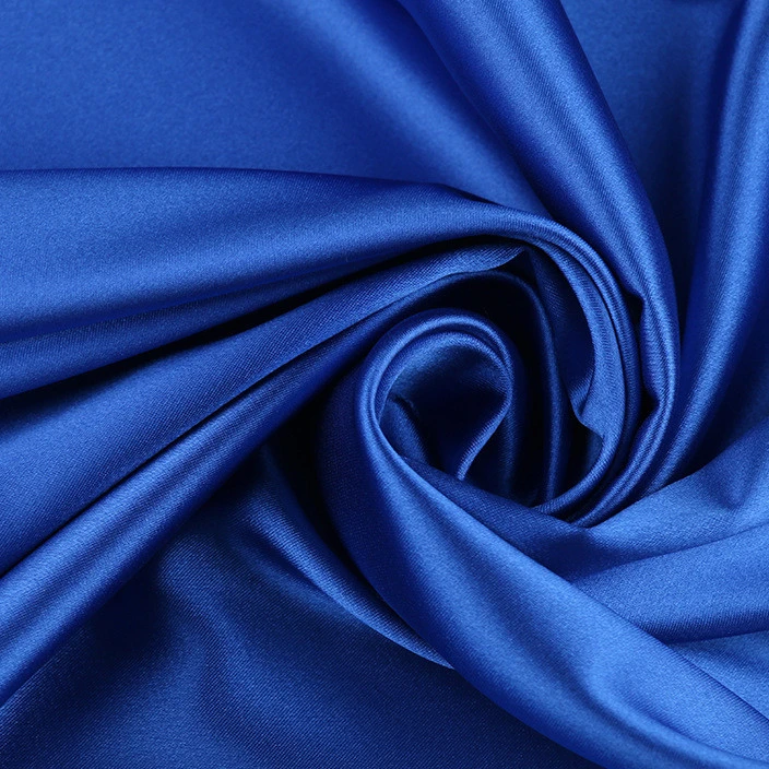 Matte satin stretch smooth imitation silk nightwear Polyester satin fabric  for sale