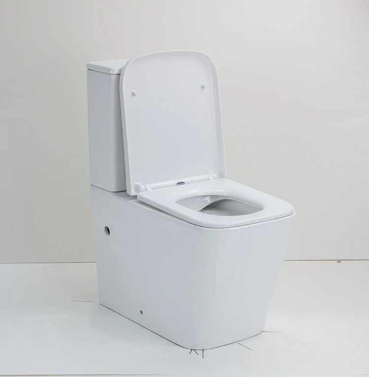 Medyag OEM/ODM Square Back To Wall Rimless Toilets WaterMark Two- piece Ceramic Water Closet