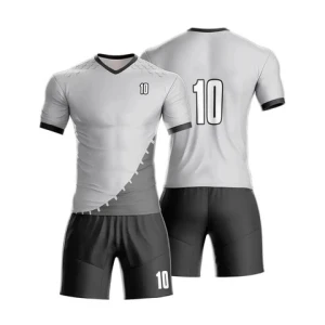 Mens Sports Wear 100% Polyester Soccer Uniforms / Wholesale Price Half Sleeve Jerseys Football Uniform Men Soccer Kits For Sale