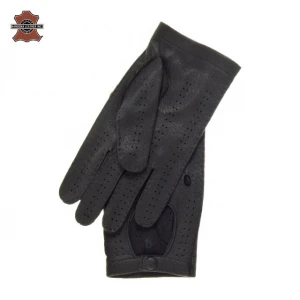 Men&#x27;s Leather Gloves Genuine Sheepskin Gloves Fashion Thick Warm Winter Fashion Male Driving Gloves