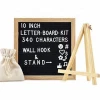 Merry Christmas message board with stand wood felt letter boards with changeable letters