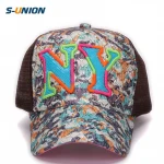 Mesh cap for children baseball caps NY baby sun hats girl and boy adjustable kids summer hat sport cap and hat