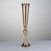 Metal Fiberglass Trumpet Popular Vase Table Centerpiece Flower Holder Wedding Envents Vase