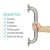 Import Metal Grab Bar Balance Handrail Shower Assist Bathroom Bathtub Mounted Safety Hand Support Rail from China