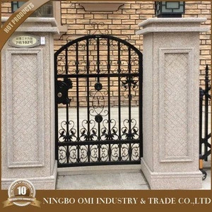 Metal Rail head Used Wrought Iron Gate For Sale/artistic wrought iron gates/new design high quality &amp; low price ornamental i