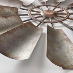Metal Windmill Wall Decor