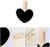 Import Mini Chalkboards Signs with Wooden Clip Wood Heart Design blackboard Tag for Weddings Birthday Party Message Board Signs from China