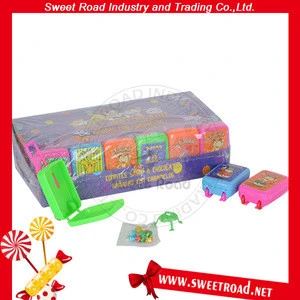 Mini Trunk Toy with Whistle Toy Candy Chewing Gum Confectionery