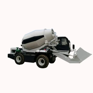 Mobile self loading concrete mixer for sale in Canada with registered trademark