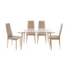 Modern Dining Room Furniture Home Tempered Glass Top Dining Sets