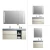 Import Modern Eco-friendly Material Wall-mounted Bathroom Cabinets Bathroom Vanity with Smart Led Mirror from China