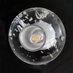 modern lobby crystal bubble glass ball pendant light& chandeliers ,customized led sphere pendant lamp