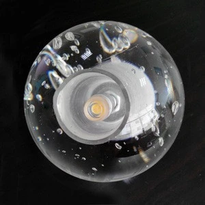 modern lobby crystal bubble glass ball pendant light&amp; chandeliers ,customized led sphere pendant lamp