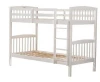 modern luxurious bed room furnitures double decker white pine wood bunk beds