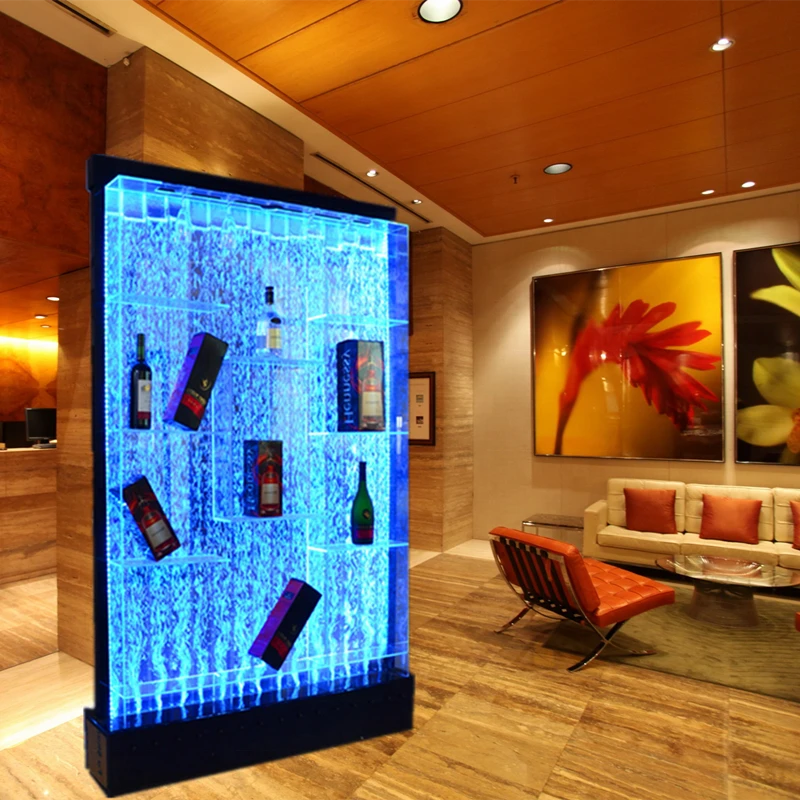 modern luxury home furniture Led lights decorative wine cabinet luxury home decor
