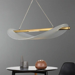 modern nordic luxury design indoor hotel decorative ceiling glass brass led pendant lighting chandelier lamp