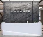 Modern Office Small Reception Desk Salon Reception Desk White Reception Desk