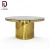 Import Modern wedding furniture gold design stainless steel round cake table from China