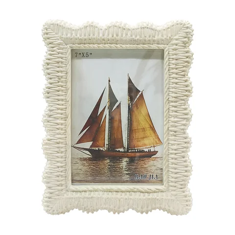 Most popular custom Three-dimensional pattern 5"*7" home resin picture frames wholesale