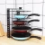 Import Mult-function Kitchen Storage Rack Creative Multi-layer Pot Cover Rack Black Iron Pot Holder from China