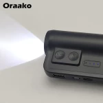 Multi-Function Bicycle Torch Light with USB Rechargeable 2000 mah Power Bank 140 Lumen Bike Front Light