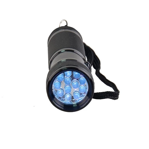 Multi-functional uv blacklight flashlight 12 LED Light Ultraviolet torche led uv Detector Mini Black Light Torch