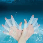 Multi-size swimming finger fin learning swimming pool accessories finger wear hand net