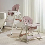 Multifunctional infant baby large plate rocking chair feeding high chairs