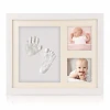 My first year Baby photo frame with childs handprint and footprint baby boy girl