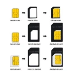Nano SIM Card Adapter 4 in 1 Micro Eco-friendly SIM Adapter with Eject Pin Key Retail Package for Mobile Phones