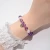 Import Natural Amethyst Bracelet 8mm Stone Beads with Custom Charm from China