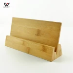 Natural Bamboo Wooden Simple Calendar Stand Holder Solid Wooden  Desk Photo Holder